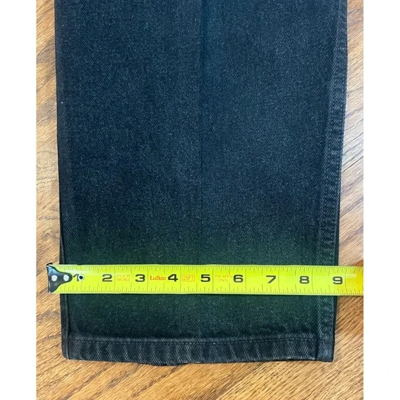 Vintage 90s Levis 545 Jeans Mens 44x32 Black Orange Tab Loose Fit‎ Baggy Mexico - Picture 11 of 12